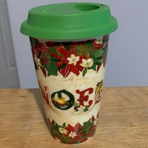 NOEL 🎄Festive Holiday Travel Mug with Green Lid